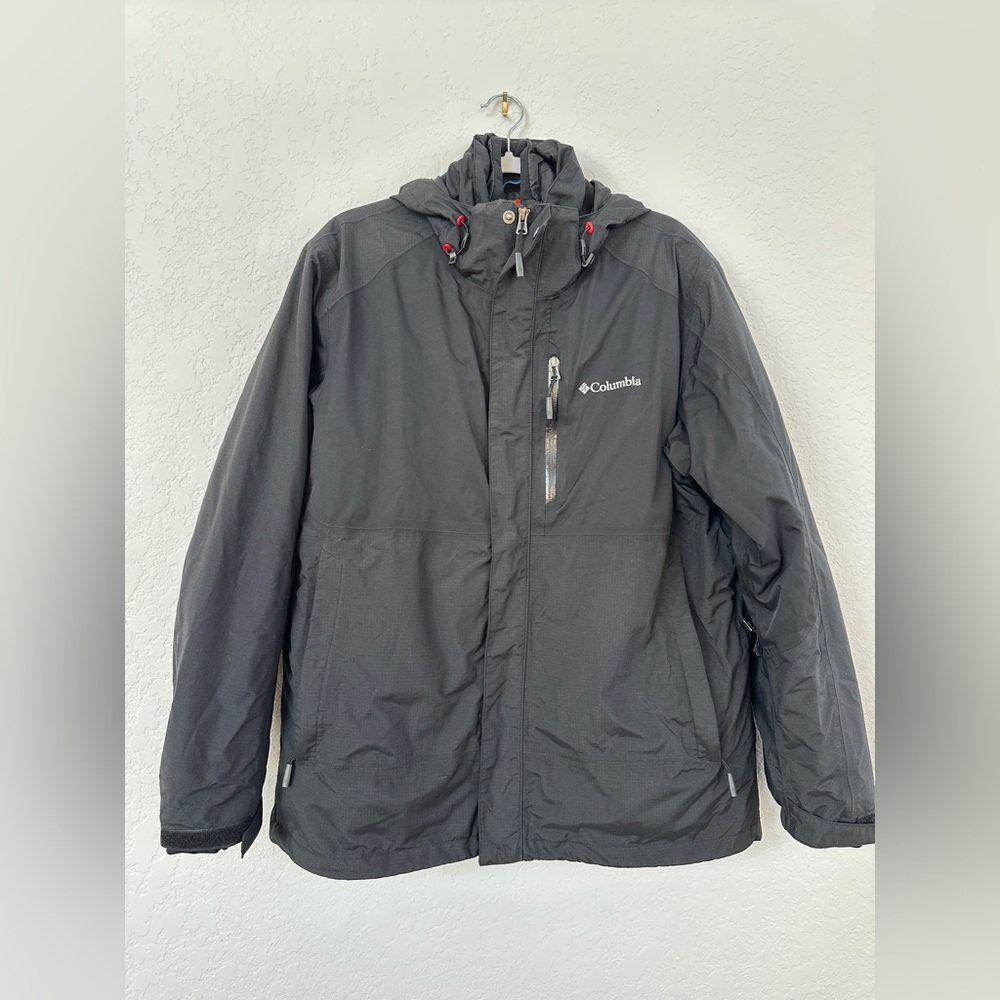 Columbia Men’s Large Omni-tech Omni-heat Reflective Interchange 3-in-1 Jacket